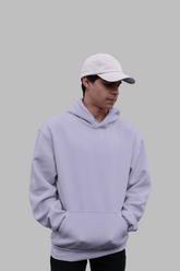 Unisex Oversized Hooded Sweatshirt in Lavender